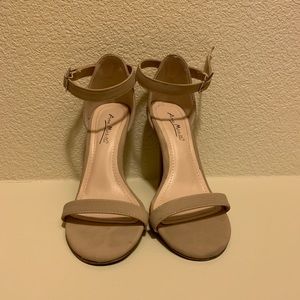 Nude One Strap Heels